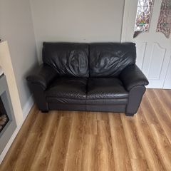 leather sofa and chair