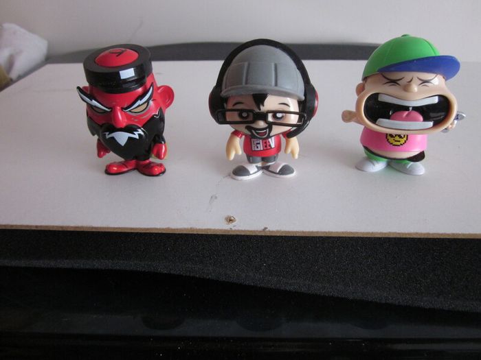 Three FGTEEV   Mini Action Figures 2.5 inches  Bonkers