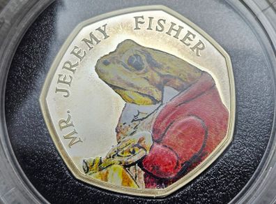 Royal Mint 2017 Silver Proof 50p Mr. Jeremy  Fisher Beatrix Potter