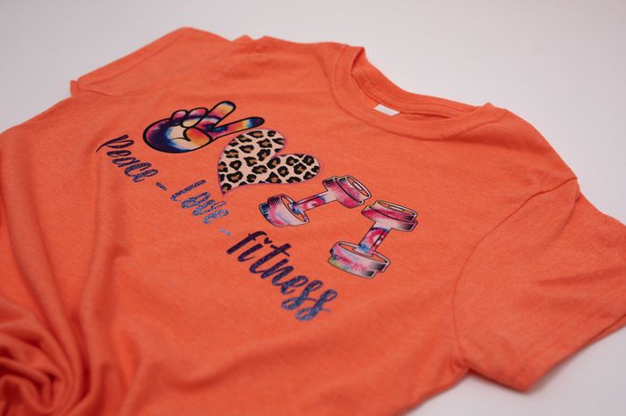 T-Shirt Peace Love Fitness