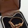 Vintage 9ct yellow gold saddle ring size Q and a half Image 5
