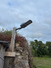 Superior yard and avenue lights with photocell attached.