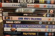 John Travolta Dvd Collection Bundle Face Off Grease Look Who's Talking Pulp Fiction Saturday Night Fever Etc