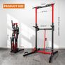 Power Tower Pull Up Bar Station&Assistance Machine,Multi-Function Adjustable Height Foldable Dip Station for Home Gym Workout, Heavy Duty Strength Training Fitness Equipment 360/400/600LBS Image 2