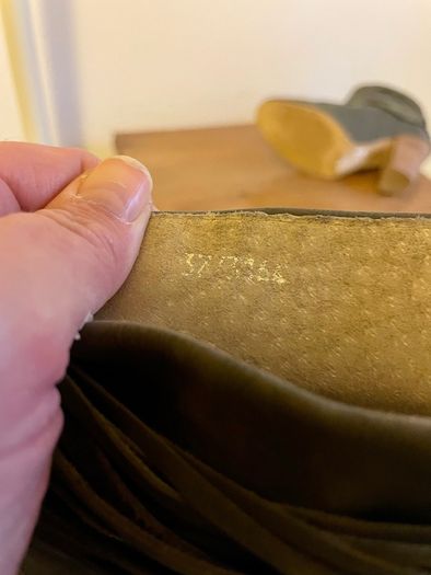 Mint Velvet Khaki Olive Suede Leather Ankle Boots Size 37 UK 4