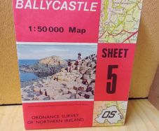 1989 'Ballymena Larne / 1993   Ballycastle / Ordnance Survey Folding Maps
