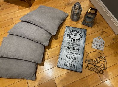 Selection of grey home decor