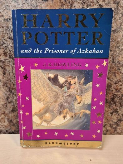 Harry Potter and the prisoner of askaban star cover first edition 1st print paperback