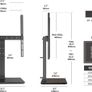 NEW SALE | Universal TV Stand for 27-55 Inch TV, Height Adjustable & 10 Degree Horizontal Adjustable Table Top TV Stand with 8mm Glass Base, Pedestal TV Mount Stand Bracket Max VESA 400x400mm Holds 40kg Image 3