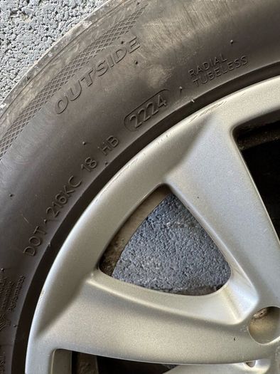 4 BMW alloy wheels with good tyres 225/55/R17 101W