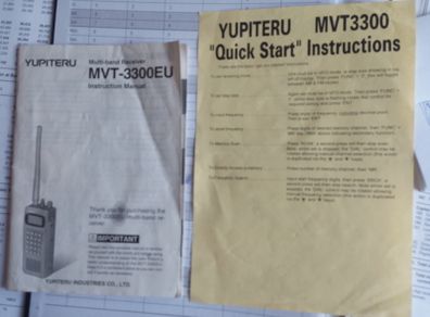 yupiteru mvt-3300 instruction manual