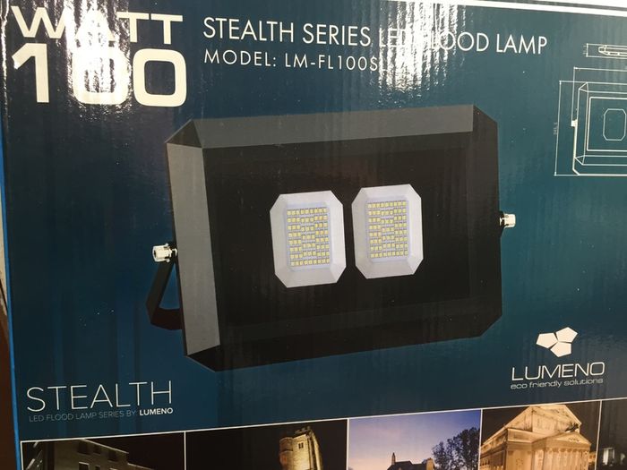 100W LED Flood Light Stealth