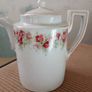 Vintage Art Deco Style Floral Porcelain Coffee Pot Image 3