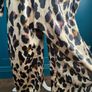 Leopard print jumpsuit. Size 8 Image 2