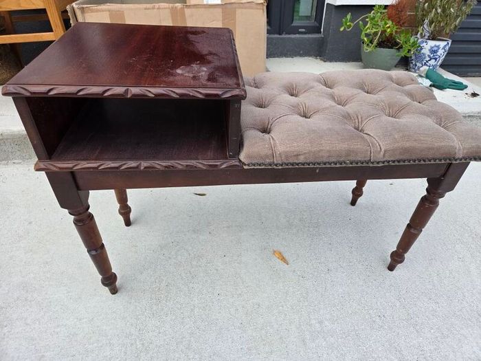 Vintage telephone table