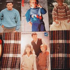 Assorted 1980s Knitting Patterns X4.