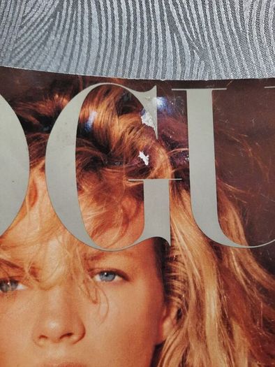 Vintage Vogue Magazine from 1989. Kim Basinger by Herb Ritts Cover
