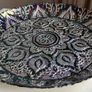 Middle Eastern Style Decorative Round Glass Serving Tray Image 6