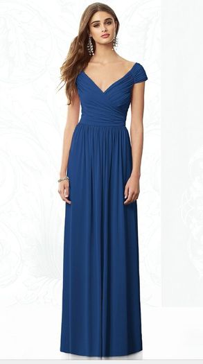 Dessy style 6697 (colour Estate Blue)