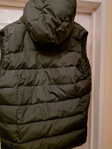 Mountain Wearhouse black padded gilet with hood