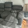 3 Seater Sofa Manual Recliner in Grey Image 3