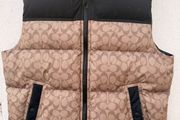 Coach down Puffer Vest Large Authentic