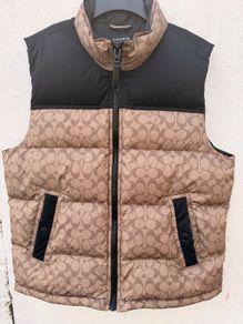 Coach down Puffer Vest Large Authentic