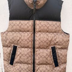 Coach down Puffer Vest Large Authentic