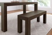 Modern Walnut Wirebrush Bench,