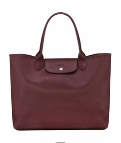 LONGCHAMP  Longchamp Le Pliage City Tote Bag L Plum