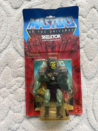 Vintage 1983 Mattel Skeletor Masters of the Universe Sealed on Card
