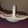 Mid Century Italian Ceramic Woven Basket - Artist signed Image 8