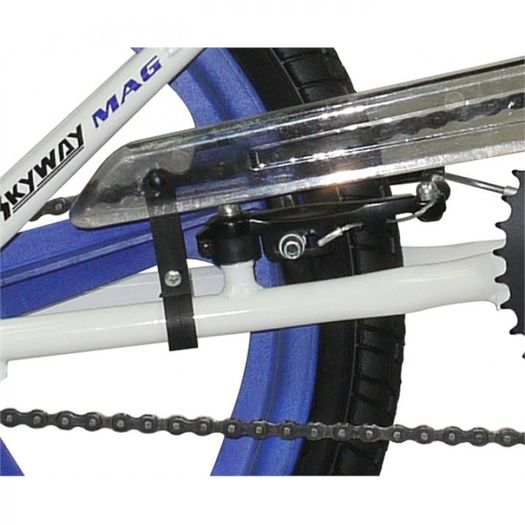11" Rooster BIG DADDY, 20" Blue Skyway Mags, White