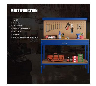Steel Garage Work Bench Tool Box Workbench Storage