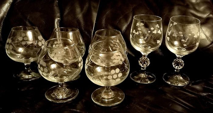 Duiske Vintage Sherry Brandy and Wine Glasses (13)