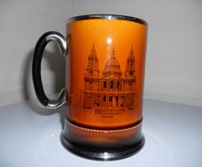 Antique"Royal Bradwell / Arthur Wood"CeramicTankard (5"tal)