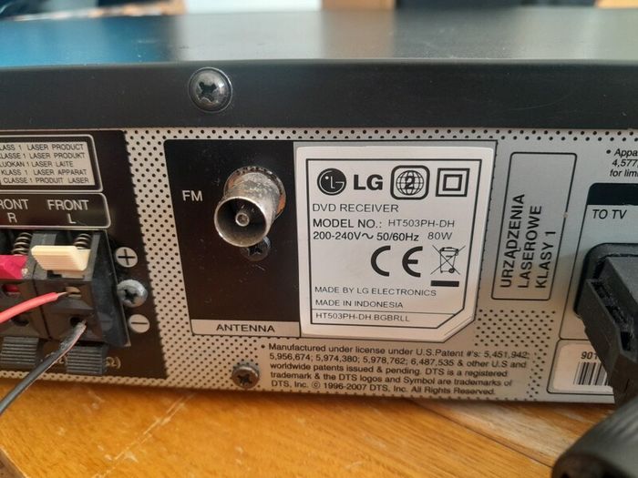 LG HT503PH-DH Home Theatre Receiver. Plays CDs (Faulty DVD) Audio Amp Amplifier,  home stereo, music, sound, CD player.
