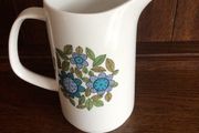 Retro Vintage Studio pottery J&amp;G Meakin Floral Large Water jug