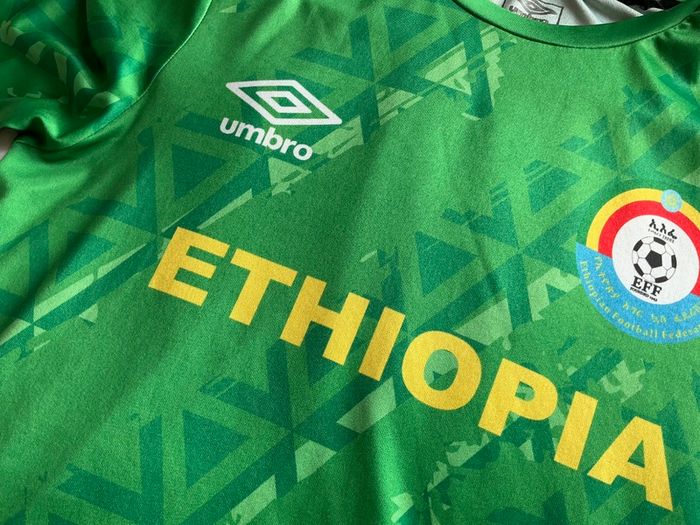 Mystery Soccer jersey Authentic Ethiopian Ethiopia green jersey Size Small