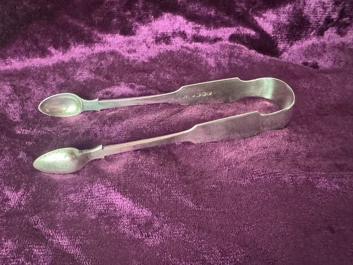 Irish Silver Sugar Tongs