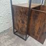 Industrial Style Sideboard with Glass Top Image 3