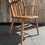 A Late Victorian farmhouse armchair. Image 4