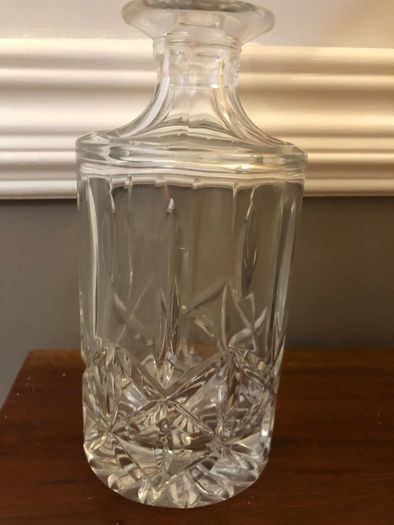 crystal glass decanter