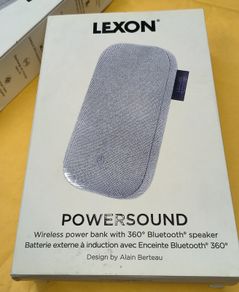 LEXON POWERSOUND Power Bank with Built-in 360 Wireless Bluetooth Speaker