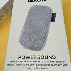 LEXON POWERSOUND Power Bank with Built-in 360 Wireless Bluetooth Speaker
