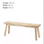 wooden bench from Ikea Image 3