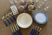 Camping or Caravaning mixed Crockery