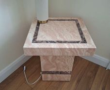 corner marble table