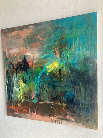Large Original Abstract Painting Irish abstract art Warm Aesthetic