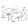 IKEA Midcentury 3 seater & chaise longue Image 4
